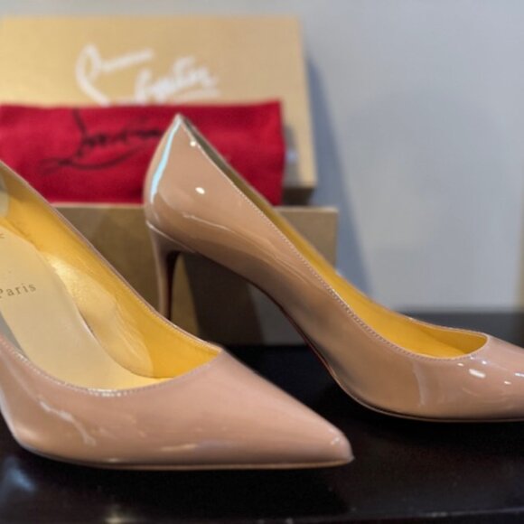 Christian Louboutin Kate 85 Patent Heels in Nude - Size 40 (9.5 U.S.) - Picture 5 of 5